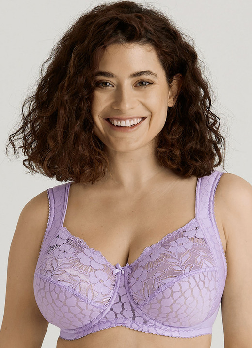 Bügel-BH - Miss Mary Bügel-BH mit strukturiertem Vorderteil Ansicht 4 Bügel-BH - Miss Mary Bügel-BH mit strukturiertem Vorderteil, in Größe 075 bis 110, in Cup D, in Farbe FLIEDER Ansicht 4