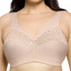 Soft-BH - Glamorise Stütz-BH mit Stickereispitze – Farbe BEIGE – Ansicht 1 Soft-BH - Glamorise Stütz-BH mit Stickereispitze, in Größe 080 bis 130, in Cup G, in Farbe WEISS – Farbe BEIGE – Ansicht 1