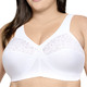 Soft-BH - Glamorise Stütz-BH mit Stickereispitze – Farbe WEISS – Ansicht 1 Soft-BH - Glamorise Stütz-BH mit Stickereispitze, in Größe 080 bis 130, in Cup G, in Farbe WEISS – Farbe WEISS – Ansicht 1