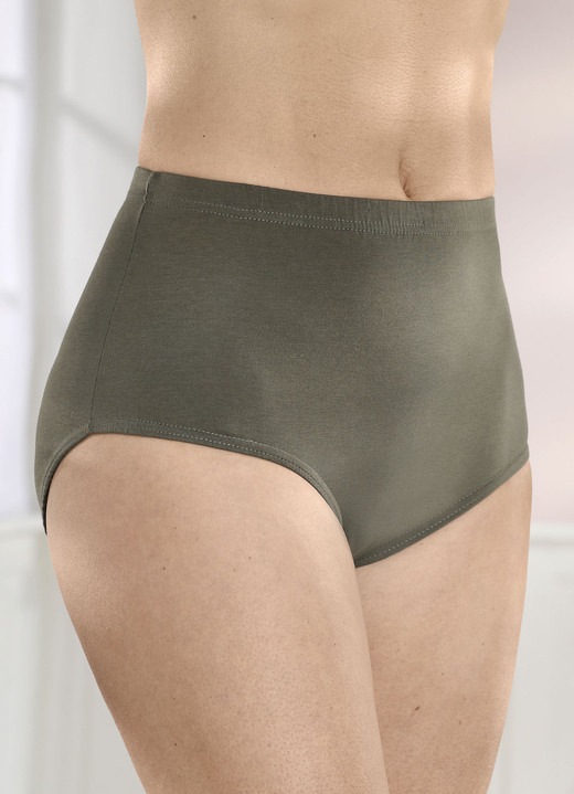 Slips - Fünferpack Slips mit Gummizug, in Größe 040 bis 062, in Farbe BORDEAUX Ansicht 14