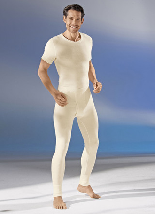 Unterwäsche - Schlupfjacke, kurzarm, mit Angora, in Ecru, in Größe L bis XXL, in Farbe ECRU