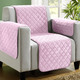 Sessel- & Sofaüberwürfe - Couch- und Sesselschoner mit Anti-Rutsch-Beschichtung, in Größe 101 (Sesselschoner, 50x150 cm) bis 865 (2 Armlehnenschoner, 50x 70 cm), in Farbe BEIGE – Farbe ROSÉ – Ansicht 1