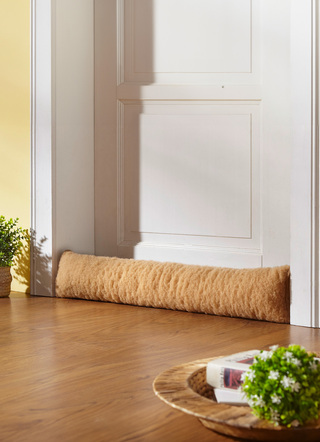 Sonstiges - Zugluftstopper aus reiner Schurwolle, in Größe 105 (80x15 cm) bis 110 (100x15 cm), in Farbe CAMEL