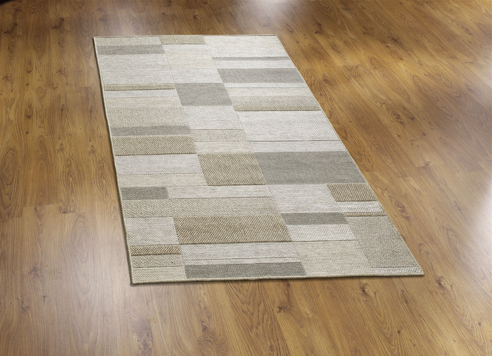Modern - Brücken und Teppiche mit strukturierter Overfläche, in Größe 109 (Brücke, 57x110 cm) bis 288 (Teppich, 230x330 cm), in Farbe CREME Ansicht 1