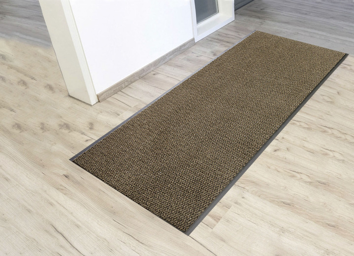 Läufer & Stufenmatten - Vielseitiger Schmutzfangläufer nach Ihren Wunschmaßen, in Größe 104 (Läufer, 120 cm breit) bis 105 (Läufer, 90 cm breit), in Farbe GRAU Ansicht 5
