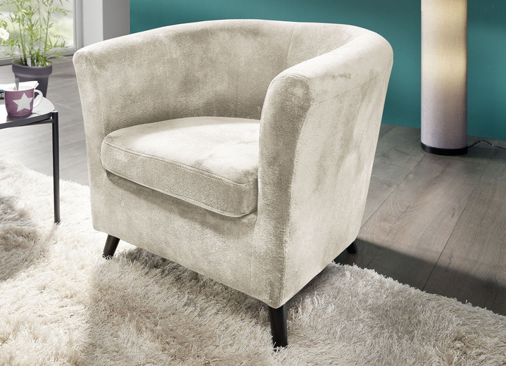 Polstermöbel - Pflegeleichter Sessel auf Holzfüßen, in Farbe BEIGE Ansicht 5