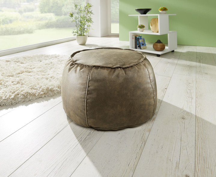 Kleinmöbel - Sitzhocker ø 60 cm, in Farbe DUNKELGRÜN Ansicht 1