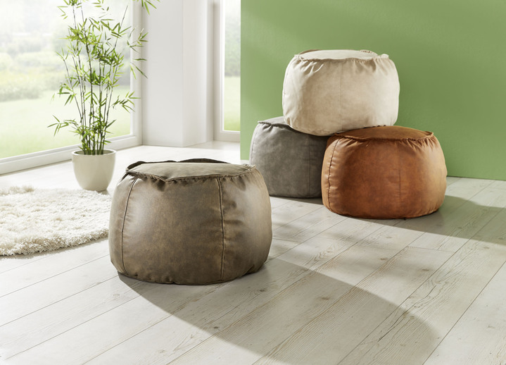 Kleinmöbel - Sitzhocker ø 60 cm, in Farbe GRAU Ansicht 2