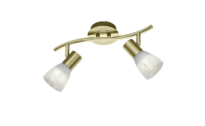 Lampen & Leuchten - Deckenleuchte aus mattem Metall Ansicht 3 Lampen & Leuchten - Deckenleuchte aus mattem Metall, in Farbe NICKEL, in Ausführung 2-flammig Ansicht 3