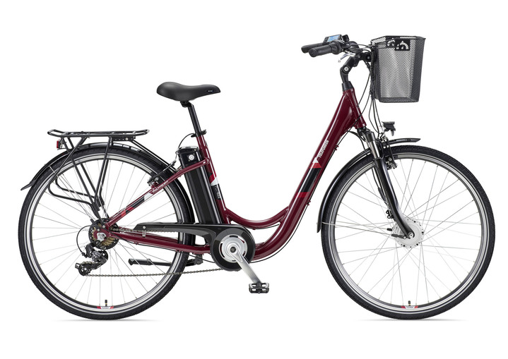 Mobilität - Das perfekte City-E-Bike, in Farbe WEINROT Ansicht 1
