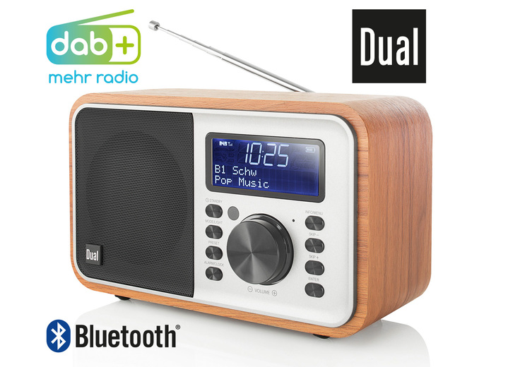 Modern - Dual DCR-51 Digitalradio im Holzdesign, in Farbe HOLZFARBEN Ansicht 1