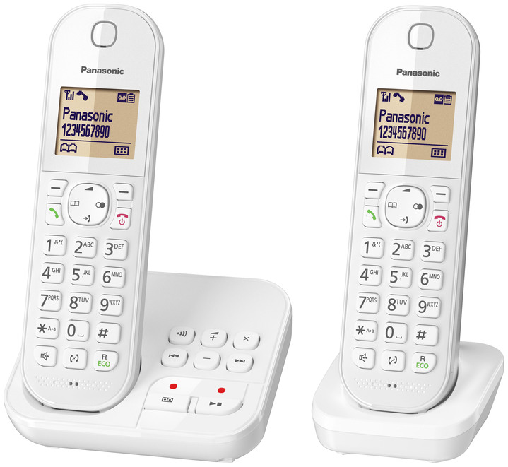 Smartphones & Telefone - Panasonic Großtasten-Telefon mit Anrufbeantworter, in Farbe WEISS, in Ausführung Großtasten-Telefon mit Anrufbeantworter Ansicht 4