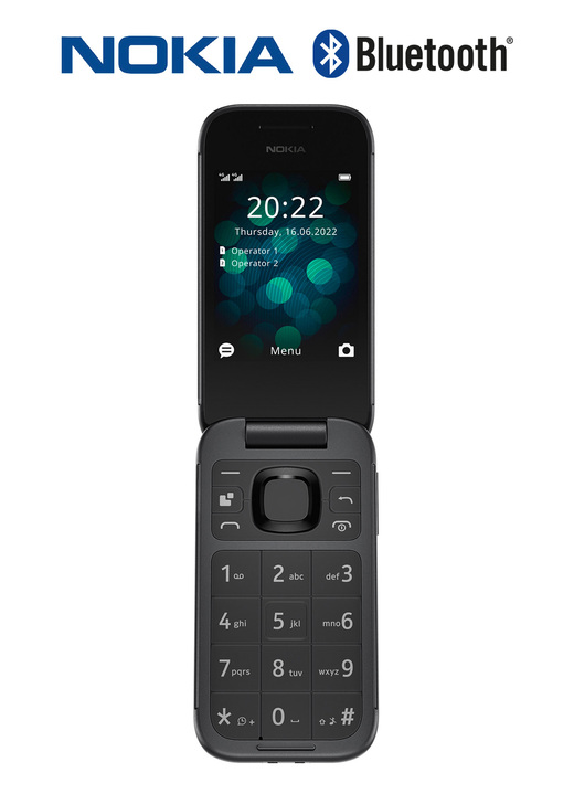 Smartphones & Telefone - Nokia 2660 Flip Großtasten-Klapphandy, in Farbe SCHWARZ Ansicht 1