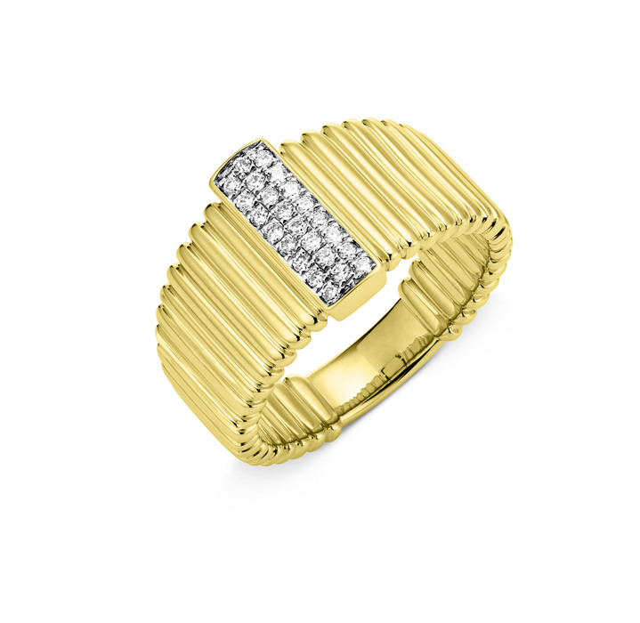 mit Diamanten - Wunderschöner Brillant-Damenring mit 24 Brillanten, in Größe 160 bis 220, in Farbe  Ansicht 2