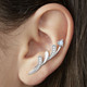 Ohrschmuck - Moderne Ohrhaken mit Blautopas und Zirkonia – Ansicht 1 Ohrschmuck - Moderne Ohrhaken mit Blautopas und Zirkonia, in Farbe  – Ansicht 1