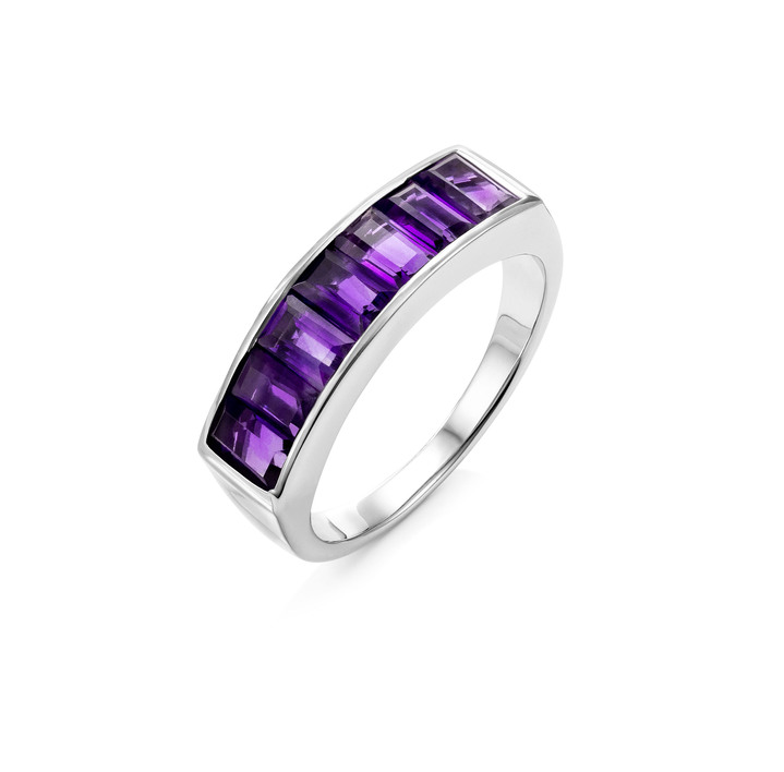Ringe - Damenring mit Amethyst, in Größe 160 bis 220, in Farbe  Ansicht 2