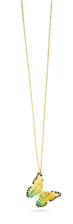 ohne Steine / mit Zirkonia - Beliebte Ankerkette Schmetterling, in Farbe  Ansicht 2