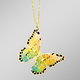 ohne Steine / mit Zirkonia - Beliebte Ankerkette Schmetterling, in Farbe  – Ansicht 1