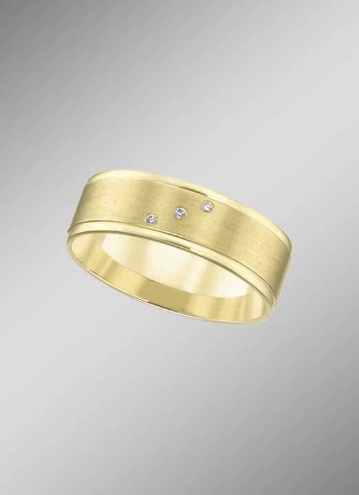 Trauringe - Breiter, massiver Trauring, glänzend/mattiert, in Größe 160 bis 240, in Farbe  Ansicht 3