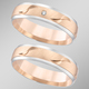 Trauringe - Schick in Bicolor: Beliebter Trauring in Roségold – Ansicht 1 Trauringe - Schick in Bicolor: Beliebter Trauring in Roségold, in Größe 160 bis 240, in Farbe  – Ansicht 1