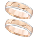 Trauringe - Schick in Bicolor: Beliebter Trauring in Roségold – Ansicht 2 Trauringe - Schick in Bicolor: Beliebter Trauring in Roségold, in Größe 160 bis 240, in Farbe  – Ansicht 2