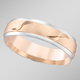 Trauringe - Schick in Bicolor: Beliebter Trauring in Roségold – Ansicht 5 Trauringe - Schick in Bicolor: Beliebter Trauring in Roségold, in Größe 160 bis 240, in Farbe  – Ansicht 5