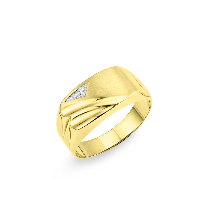 Ringe - Herrenring mit Diamant Ansicht 2 Ringe - Herrenring mit Diamant, in Größe 180 bis 240, in Farbe  Ansicht 2