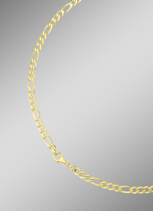 Halsketten & Armbänder - Diamantierte Figarokette Ansicht 5 Halsketten & Armbänder - Diamantierte Figarokette, in Farbe  Ansicht 5