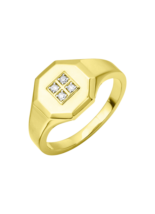 Ringe - Exquisiter Herrenring mit 4 Diamanten, in Größe 180 bis 240, in Farbe  Ansicht 2