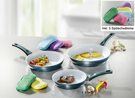 "Genius" Cerafit-Fusion Keramikpfannen Set, 8-teilig