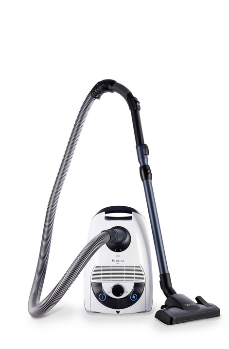 Mit Kabel - Hoogo B3+ Bodenstaubsauger - Kraftvoll, wendig und leise Ansicht 2 Mit Kabel - Hoogo B3+ Bodenstaubsauger - Kraftvoll, wendig und leise, in Farbe WEISS-GRAU Ansicht 2