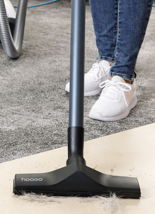 Mit Kabel - Hoogo B3+ Bodenstaubsauger - Kraftvoll, wendig und leise Ansicht 3 Mit Kabel - Hoogo B3+ Bodenstaubsauger - Kraftvoll, wendig und leise, in Farbe WEISS-GRAU Ansicht 3