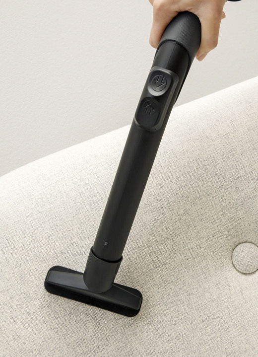 Mit Kabel - Hoogo B3+ Bodenstaubsauger - Kraftvoll, wendig und leise Ansicht 4 Mit Kabel - Hoogo B3+ Bodenstaubsauger - Kraftvoll, wendig und leise, in Farbe WEISS-GRAU Ansicht 4