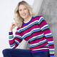 Pullover - Pullover in Strukturmix, in Größe L(44/46) bis XS(32/34), in Farbe MULTICOLOR – Farbe MULTICOLOR – Ansicht 2