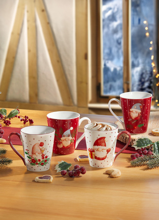 Weihnachtstassen, 4er-Set