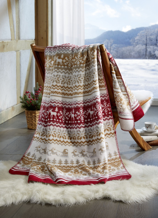 Kuschelige Wohndecke mit Hachenburg Motiven - Brigitte Decken winterlichen 