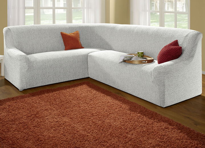 Sessel- & Sofaüberwürfe - Stretchbezüge, in Größe 101 (Sesselbezug) bis 106 (Stuhlbezug), in Farbe CREME Ansicht 20