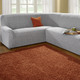 Sessel- & Sofaüberwürfe - Stretchbezüge, in Größe 101 (Sesselbezug) bis 106 (Stuhlbezug), in Farbe CREME – Farbe GRAU – Ansicht 7