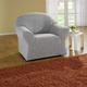 Sessel- & Sofaüberwürfe - Stretchbezüge, in Größe 101 (Sesselbezug) bis 106 (Stuhlbezug), in Farbe CREME – Farbe GRAU – Ansicht 1