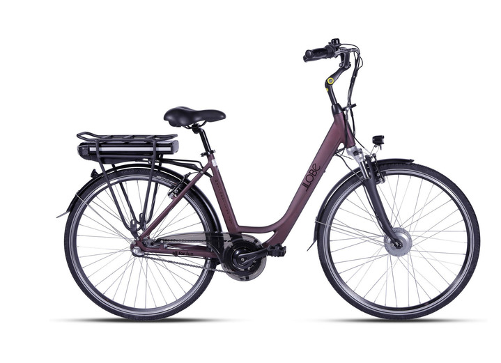 Elektromobilität - City-Akku-Bike von Llobe, in Farbe ROT, in Ausführung Reichweite ca. 70 km Ansicht 1