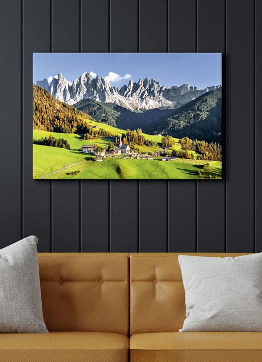 Landschaft - Hochwertiges Leinwandbild, in Farbe BUNT Ansicht 1