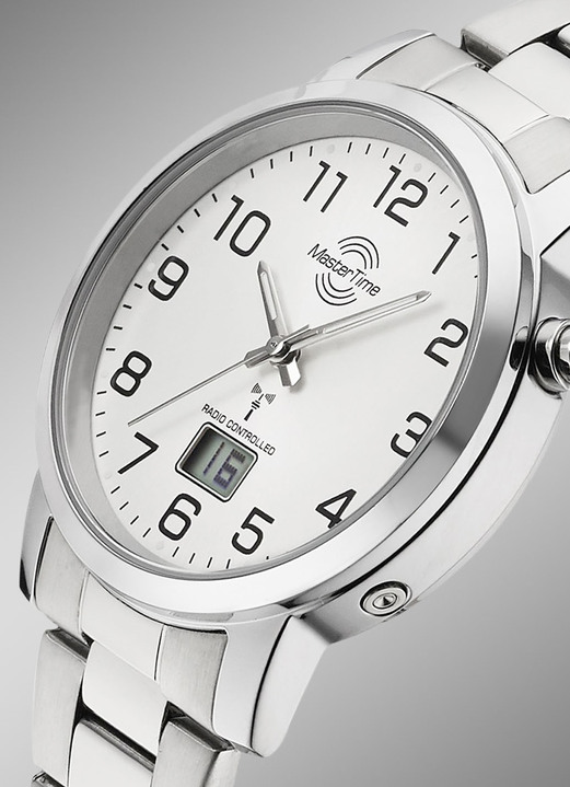 Funkuhren - Master Time klassische Herrenuhr, in Farbe  Ansicht 2