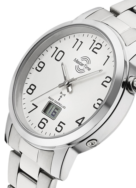 Funkuhren - Master Time klassische Herrenuhr, in Farbe  Ansicht 5