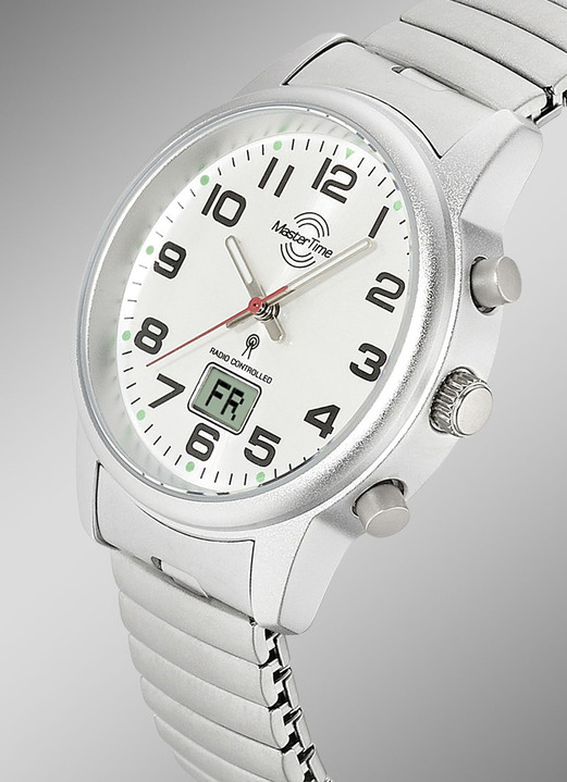 Master Time - Master Time Funk-Damenuhr mit Edelstahlzugband, in Farbe  Ansicht 2