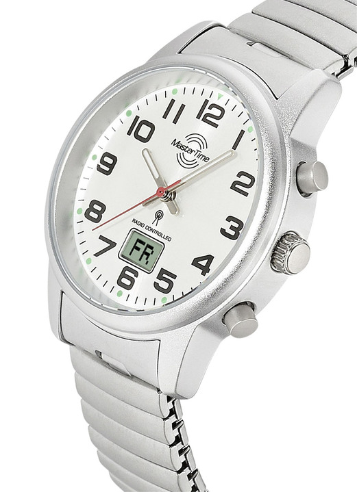 Master Time - Master Time Funk-Damenuhr mit Edelstahlzugband, in Farbe  Ansicht 5