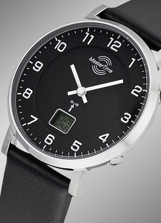 Master Time - Funk-Damenuhr mit Lederband Ansicht 2 Master Time - Funk-Damenuhr mit Lederband, in Farbe  Ansicht 2