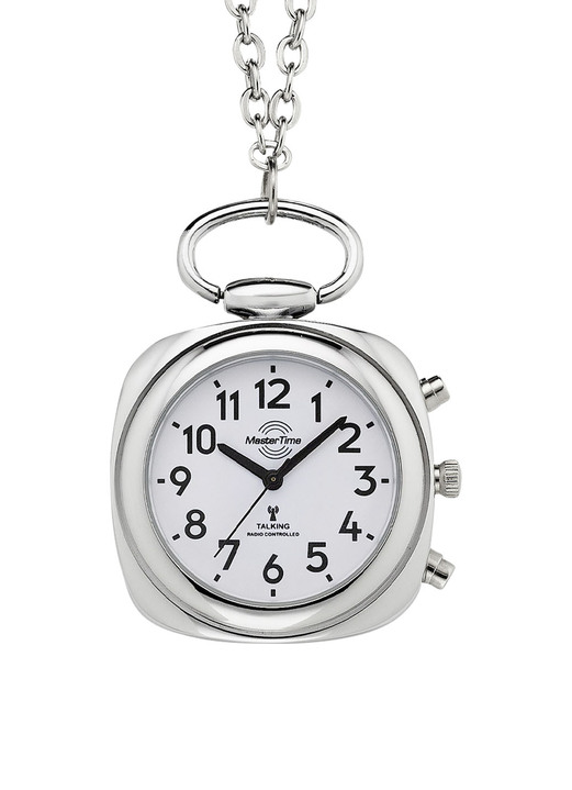 Master Time - Funk-Anhängeruhr mit sprechender Zeitansage auf Knopfdruck Ansicht 4 Master Time - Funk-Anhängeruhr mit sprechender Zeitansage auf Knopfdruck, in Farbe  Ansicht 4