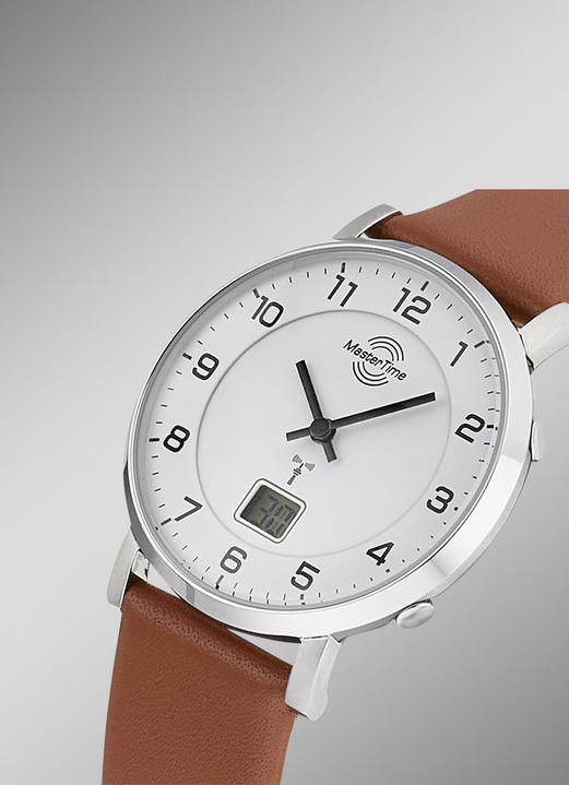 Master Time - Master Time Damen-Lederarmbanduhr, in Farbe  Ansicht 2