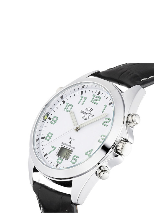 Master Time - Master Time Funk-Herrenuhr mit Lederband, in Farbe  Ansicht 5