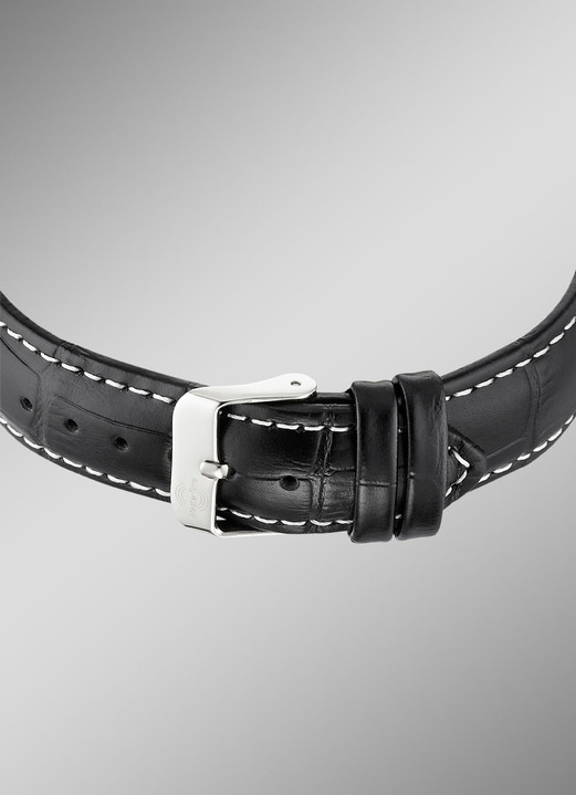 Master Time - Master Time Funk-Herrenuhr mit Lederband, in Farbe  Ansicht 3